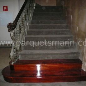 Parquets Marín tarima escaleras