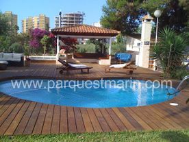 Parquets Marín tarima piscina